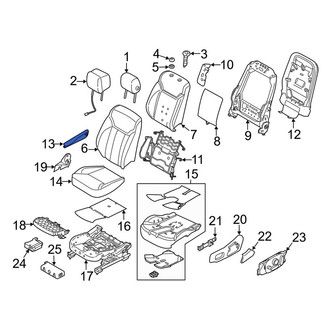 Land Rover OE - Front Left Seat Armrest