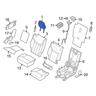 Land Rover OE - Center Left Headrest