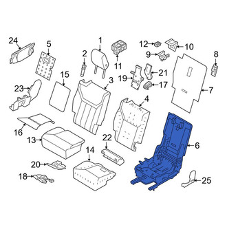 Land Rover OE - Center Right Seat Frame
