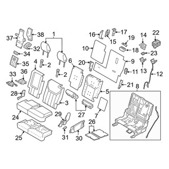Land Rover OE - Seats & Tracks - Second Row Seats (60% Side, With Climate Seats)