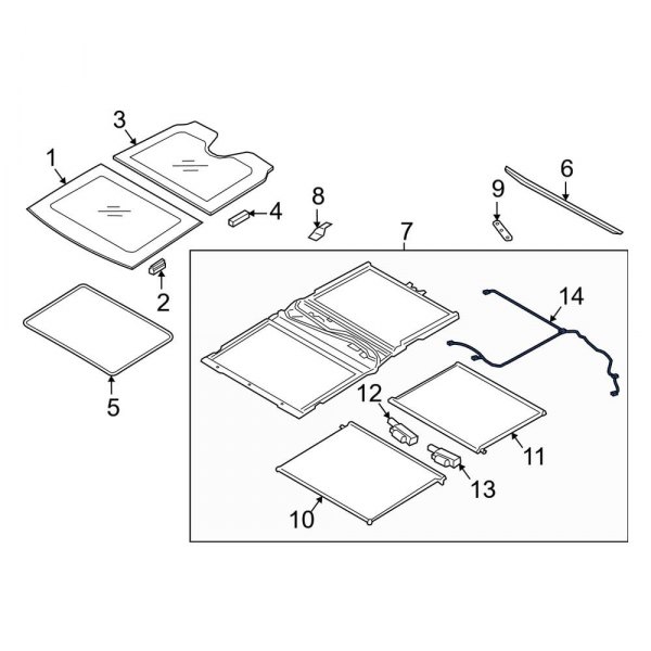 Sunroof Wiring Harness