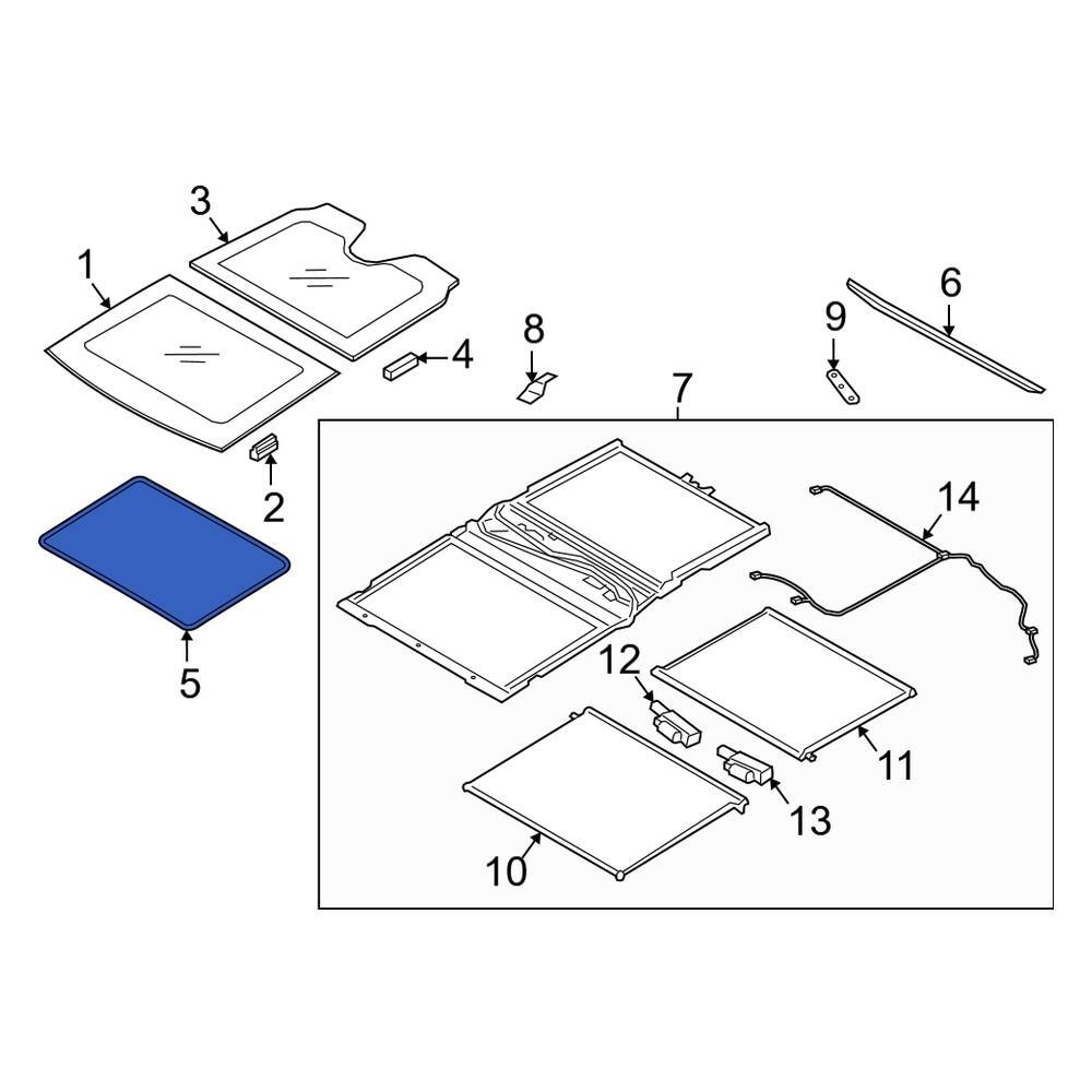 Land Rover OE LR083249 Sunroof Seal