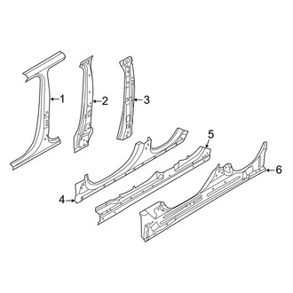 Land Rover OE - Pillars, Rocker & Floor - Center Pillar & Rocker