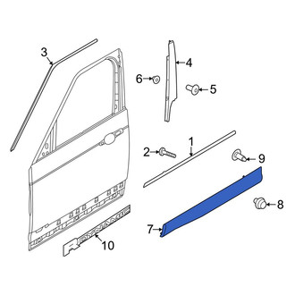 Land Rover OE - Front Right Door Molding
