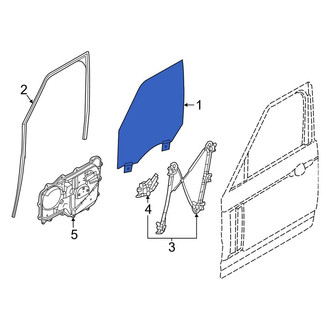 Land Rover OE - Front Left Door Glass