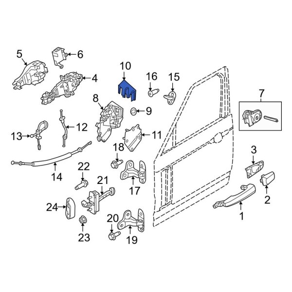 Door Lock Rod Cover