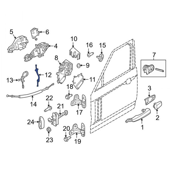 Door Latch Cable