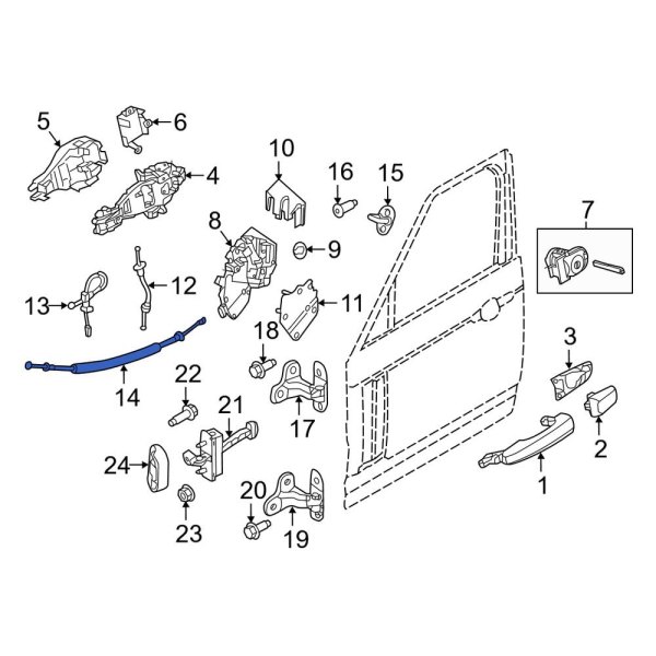 Door Latch Cable