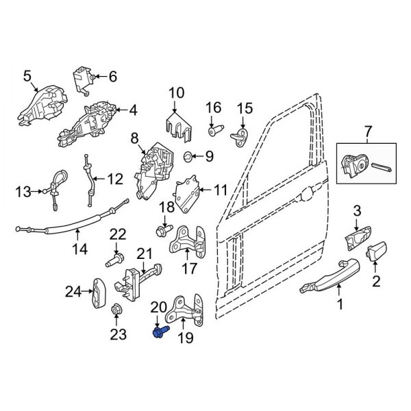 Door Hinge Bolt