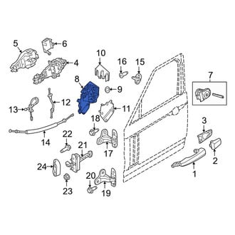 Land Rover OE - Front Left Door Lock Actuator Motor