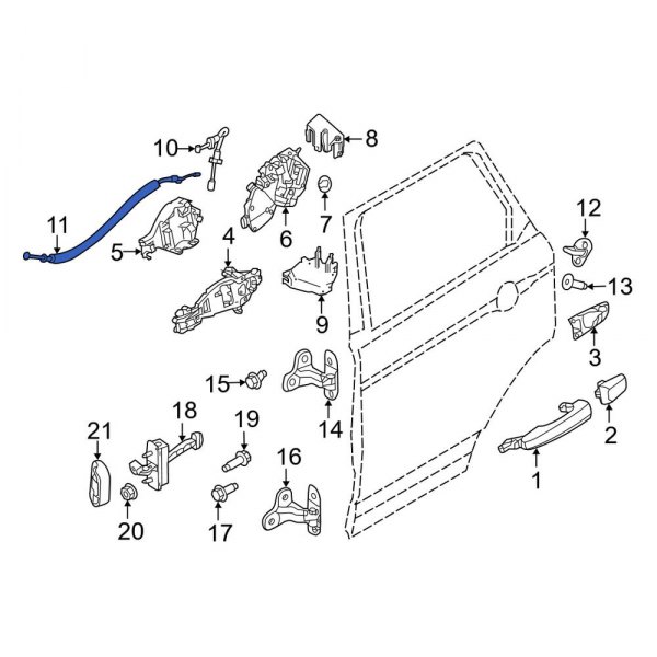 Door Latch Cable