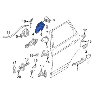 Land Rover OE - Rear Left Door Latch Assembly