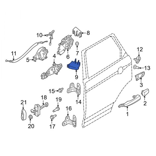 Door Lock Rod Cover