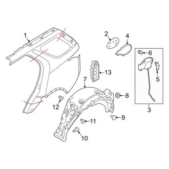 2021 Land Rover Discovery OEM Quarter Panels & Parts — CARiD.com