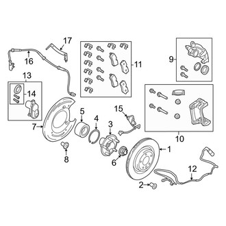 Land Rover OE - Rear Suspension - Brake Components