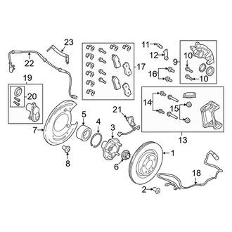 Land Rover OE - Rear Suspension - Brake Components (19" Brakes)