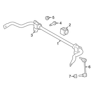 Land Rover OE - Rear Suspension - Stabilizer Bar & Components