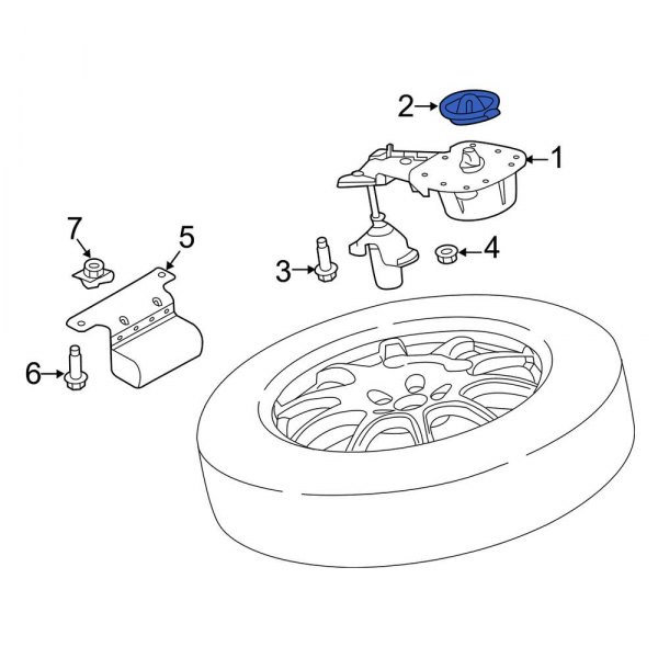 Spare Tire Hoist Insulator