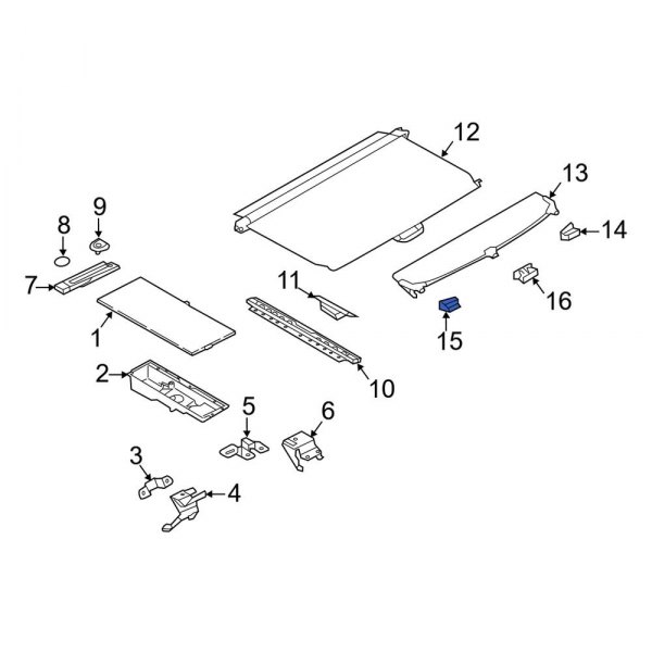 Back Glass Sunshade Clip