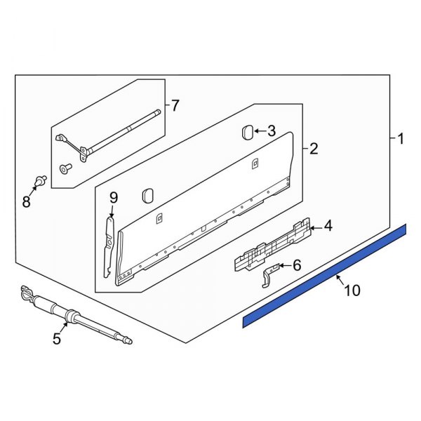 Liftgate Trim Cover