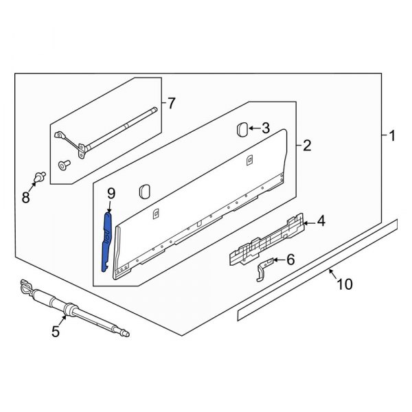 Liftgate Trim Cover