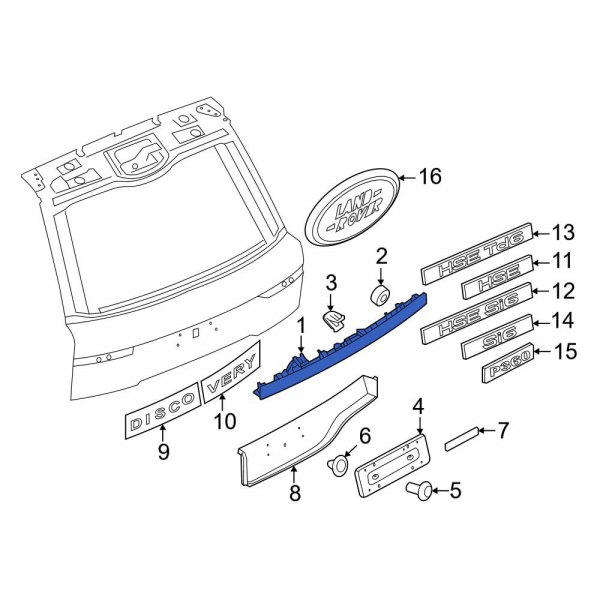 Liftgate Finish Panel