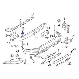 Land Rover OE - Bumper Impact Bar Nut