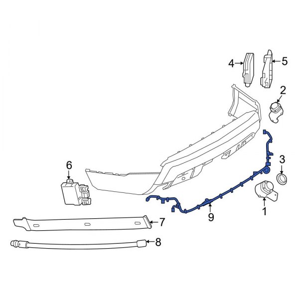 Parking Aid System Wiring Harness