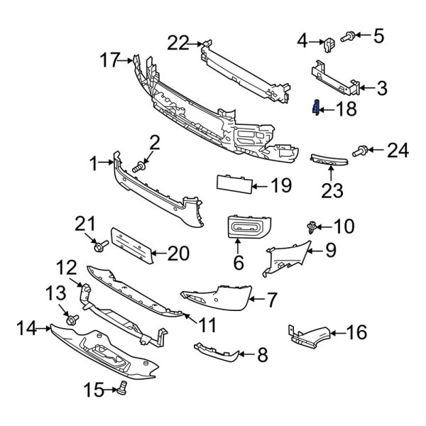 Bumper Cover Reinforcement Bracket