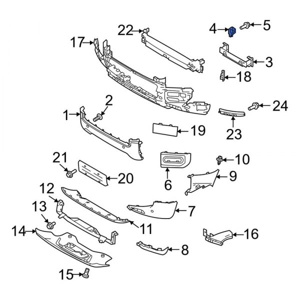 Bumper Impact Bar Bracket