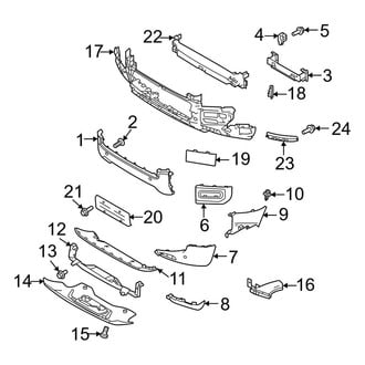 Land Rover OE - Front Bumper & Grille - Bumper & Components (Base / S / V8 / V8 Carpathian Edition / X-Dynamic HSE / X-Dynamic S / X-Dynamic SE 2 Doors)