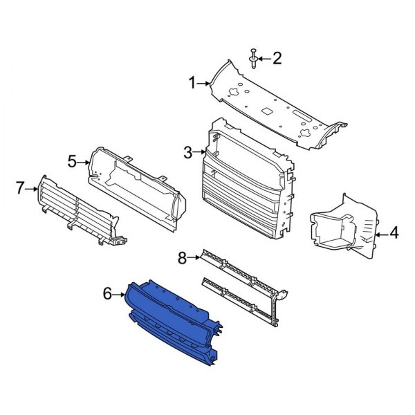 Radiator Support Air Deflector