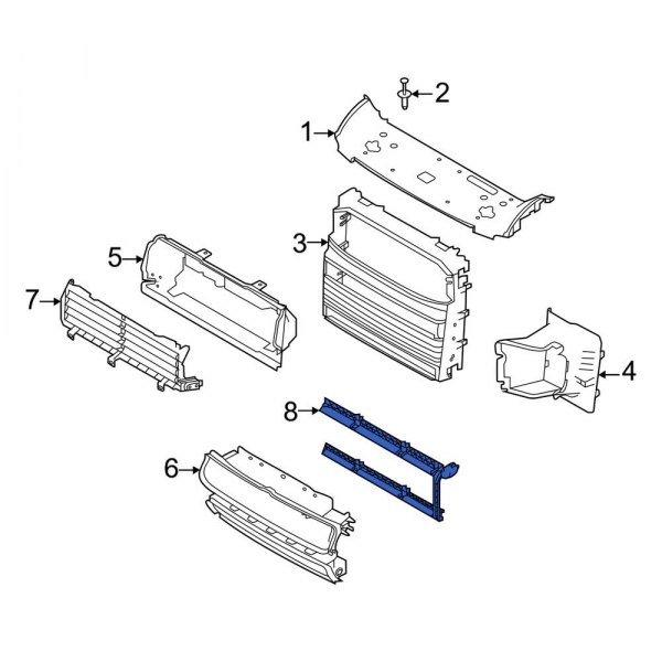 Radiator Support Air Deflector Actuator