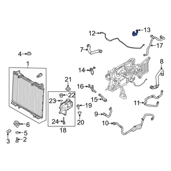 Radiator Coolant Hose Bracket