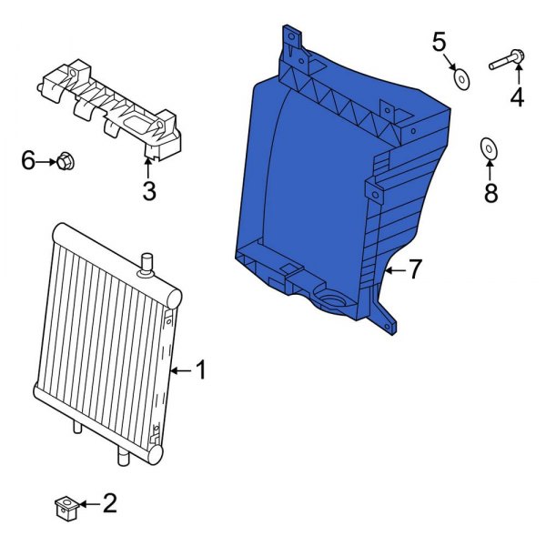 Radiator Support Air Deflector