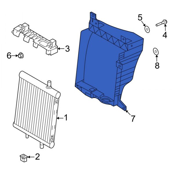 Radiator Support Air Deflector