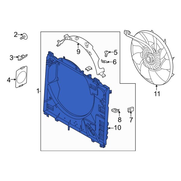 Engine Cooling Fan Shroud