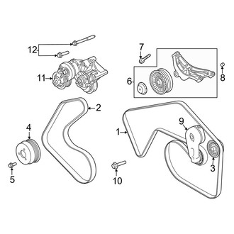 Land Rover OE - Cooling - Belts & Pulleys (5.0L)