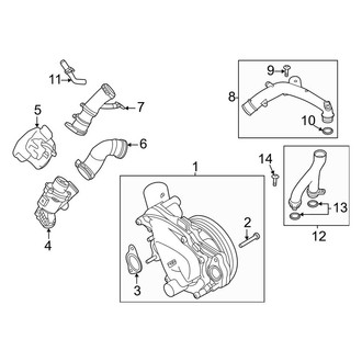 Land Rover OE - Cooling - Water Pump (Primary), (5.0L)