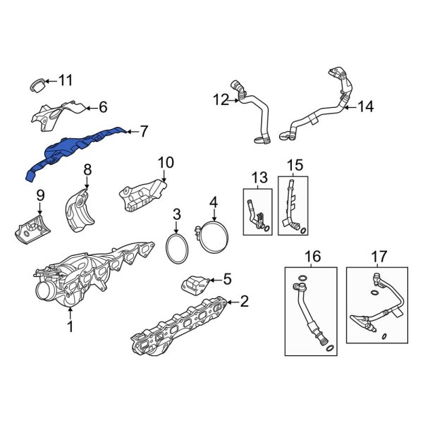 Turbocharger Mount Heat Shield