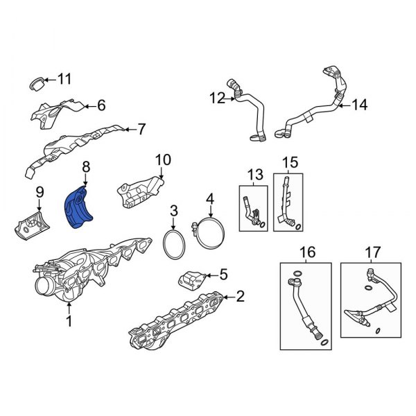 Turbocharger Mount Heat Shield