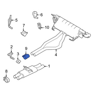 Land Rover OE - Rear Exhaust Muffler Clamp