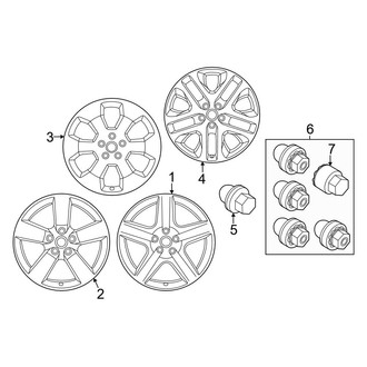 Land Rover OE - Wheels (20"), (S / V8 / V8 Carpathian Edition / X / X-Dynamic HSE / X-Dynamic S / X-Dynamic SE)