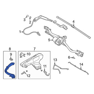 Land Rover OE - Front Washer Fluid Reservoir Filler Pipe