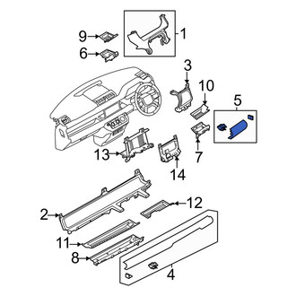 Land Rover OE - Left Lower Instrument Panel Molding