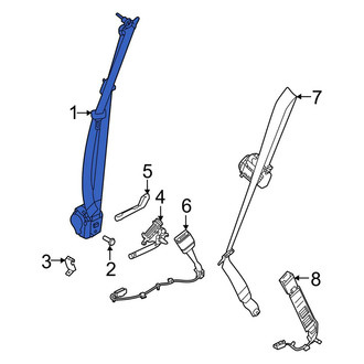 Land Rover OE - Front Left Seat Belt Lap and Shoulder Belt