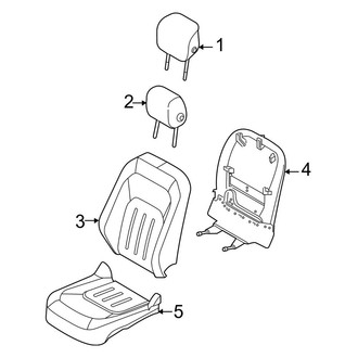Land Rover OE - Seats & Tracks - Front Seat Components (Seat Covers & Headrest, Windsor Leather)