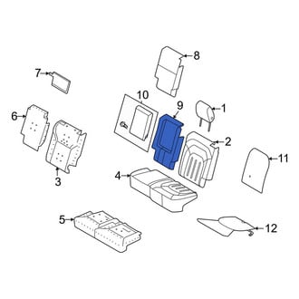 Land Rover OE - Center Seat Back Bolster Cushion Cover