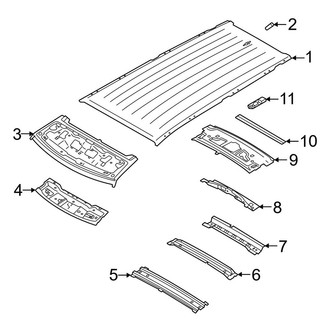 Land Rover OE - Roof & Components (Standard Roof), (Base / S / SE / V8 / V8 Carpathian Edition / X / X-Dynamic HSE / X-Dynamic SE / XS Edition)