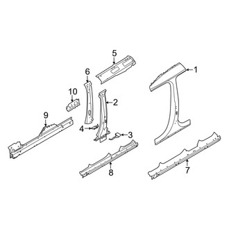 Land Rover OE - Pillars, Rocker & Floor - Center Pillar & Rocker